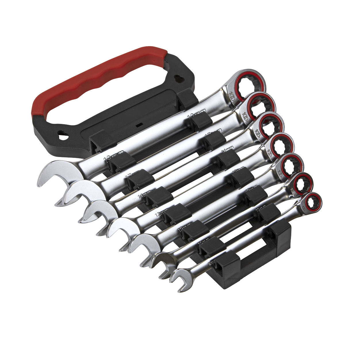 Ratchet Combination Spanner Set 7pc Metric Platinum Series - AK63941 - Farming Parts