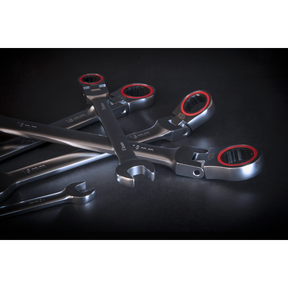 Flexi-Head Ratchet Combination Spanner Set 12pc Metric Platinum Series - AK63942 - Farming Parts