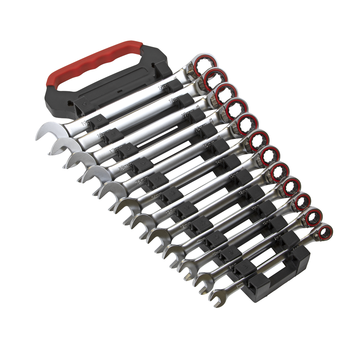 Reversible Ratchet Combination Spanner Set 12pc Metric Platinum Series - AK63944 - Farming Parts