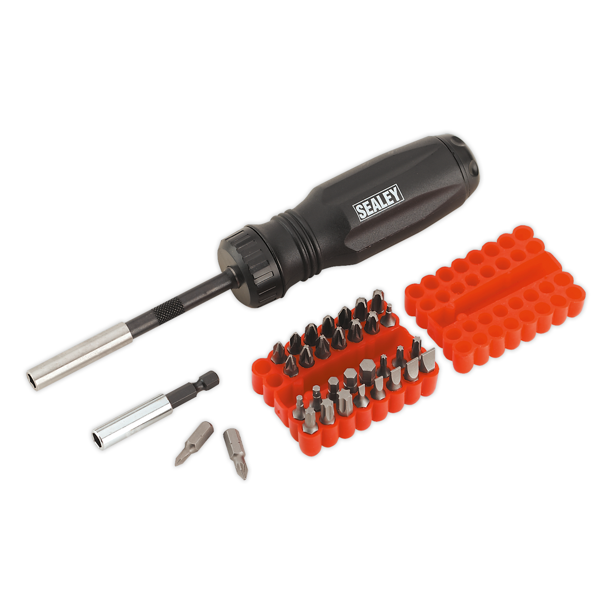 Gearless Ratchet Screwdriver Set 34pc - AK6498 - Farming Parts