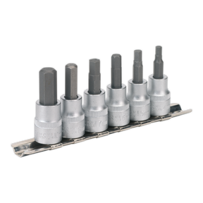 Hex Key Socket Bit Set 6pc 3/8"Sq Drive Metric - AK656 - Farming Parts
