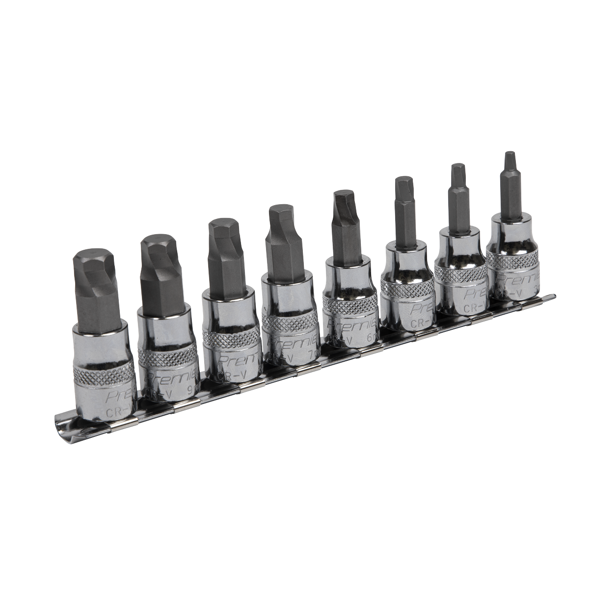 Hex Socket Bit Set Lock-On™ 8pc 3/8"Sq Drive Metric - AK65601 - Farming Parts