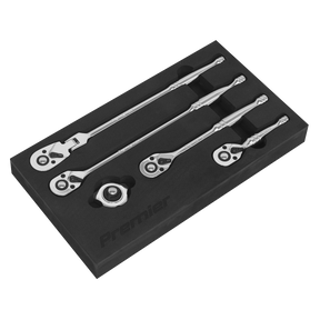 Ratchet Wrench Master Set 5pc 3/8"Sq Drive - AK667238M - Farming Parts