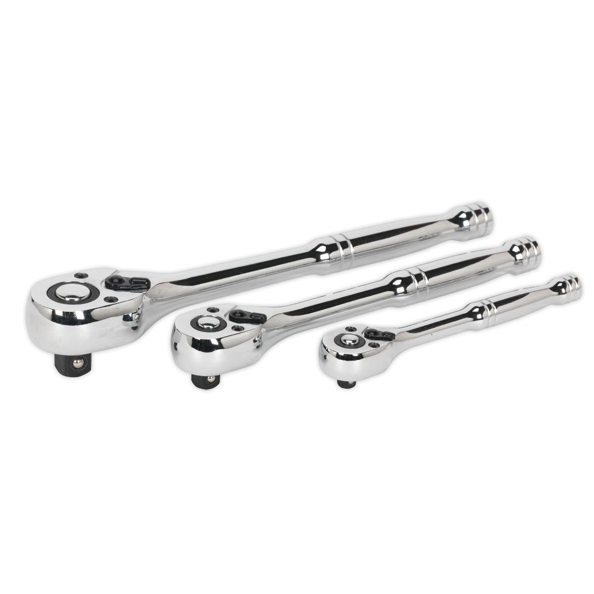 Ratchet Wrench Set 3pc Pear-Head Flip Reverse - AK6672 - Farming Parts