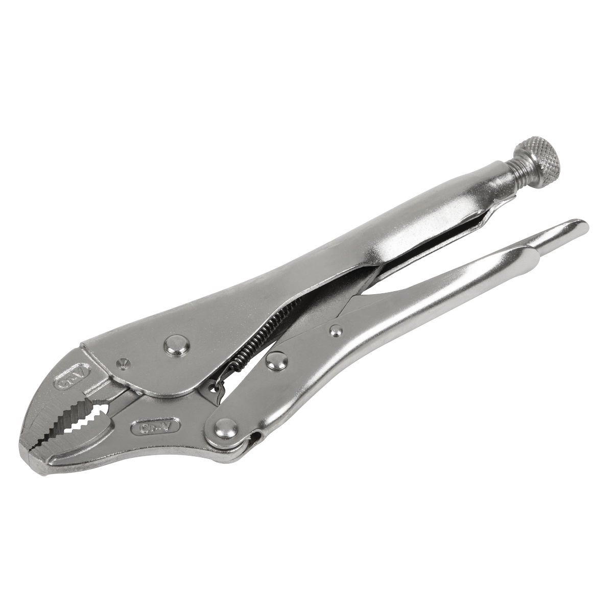 Locking Pliers Curved Jaws 225mm 0-47mm Capacity - AK6821 - Farming Parts