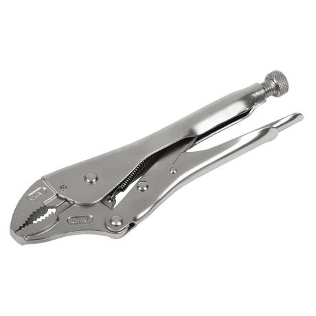 Locking Pliers Curved Jaws 225mm 0-47mm Capacity - AK6821 - Farming Parts