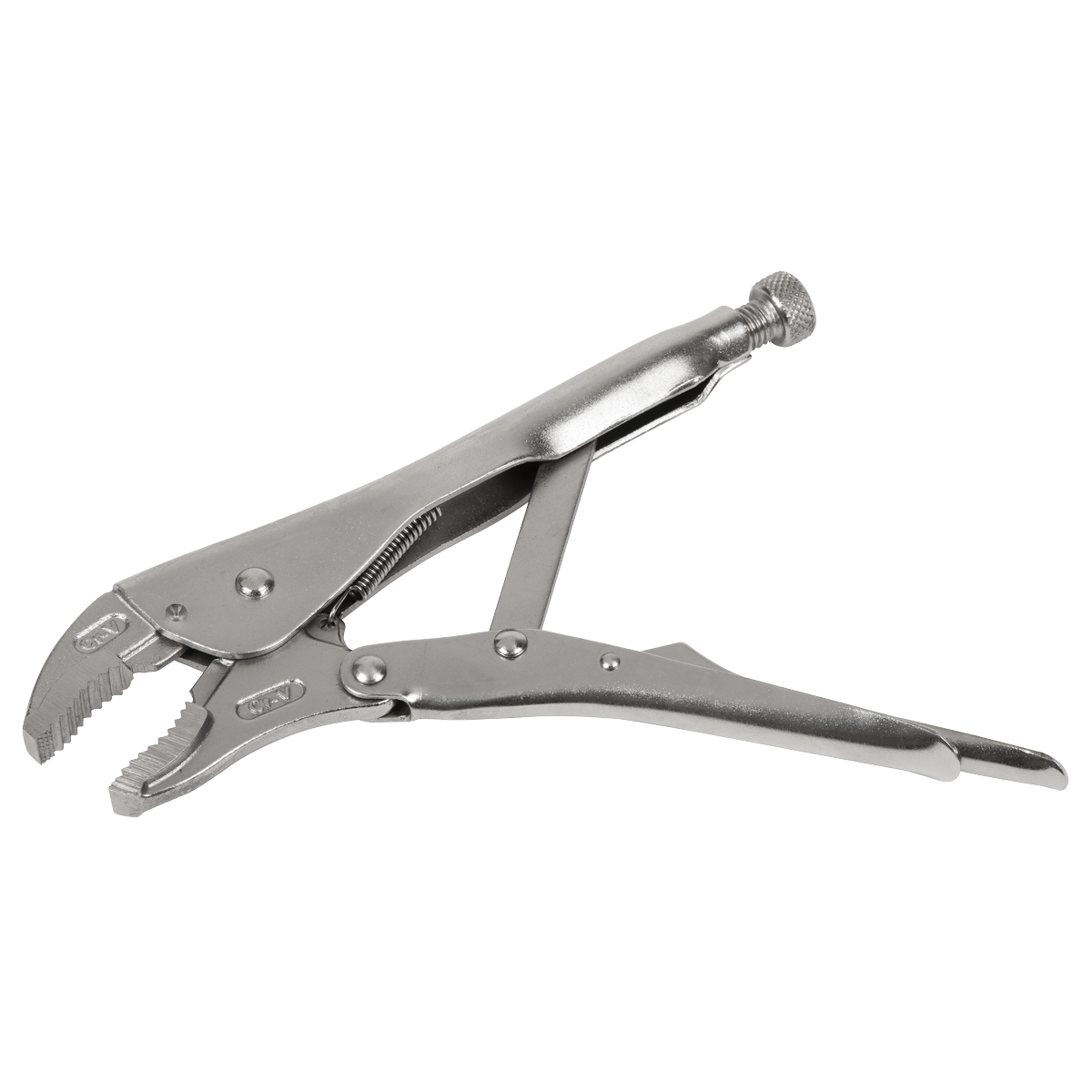 Locking Pliers Curved Jaws 225mm 0-47mm Capacity - AK6821 - Farming Parts