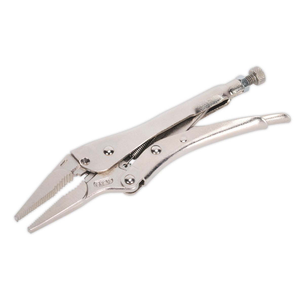 Locking Pliers Long Nose 210mm 0-60mm Capacity - AK6825 - Farming Parts