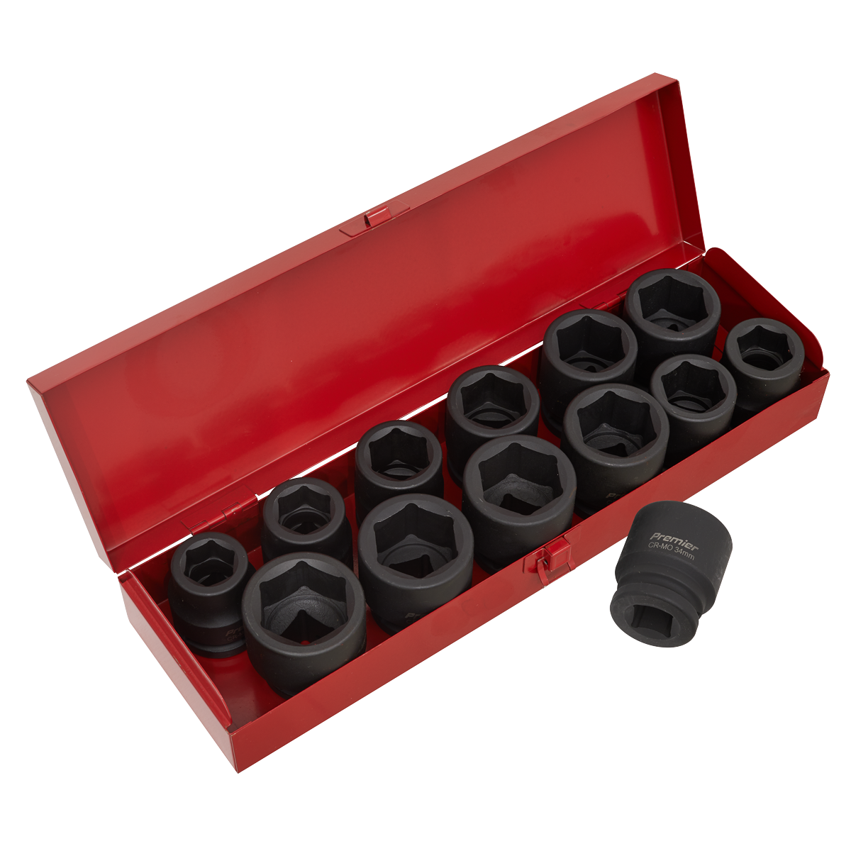 Impact Socket Set 13pc 3/4"Sq Drive Metric/Imperial - AK686 - Farming Parts