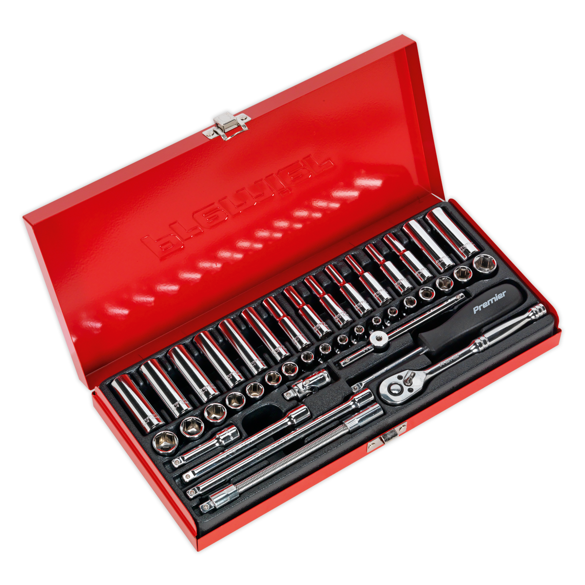 Socket Set 41pc 1/4"Sq Drive 6pt WallDrive® - Metric/Imperial - AK690 - Farming Parts