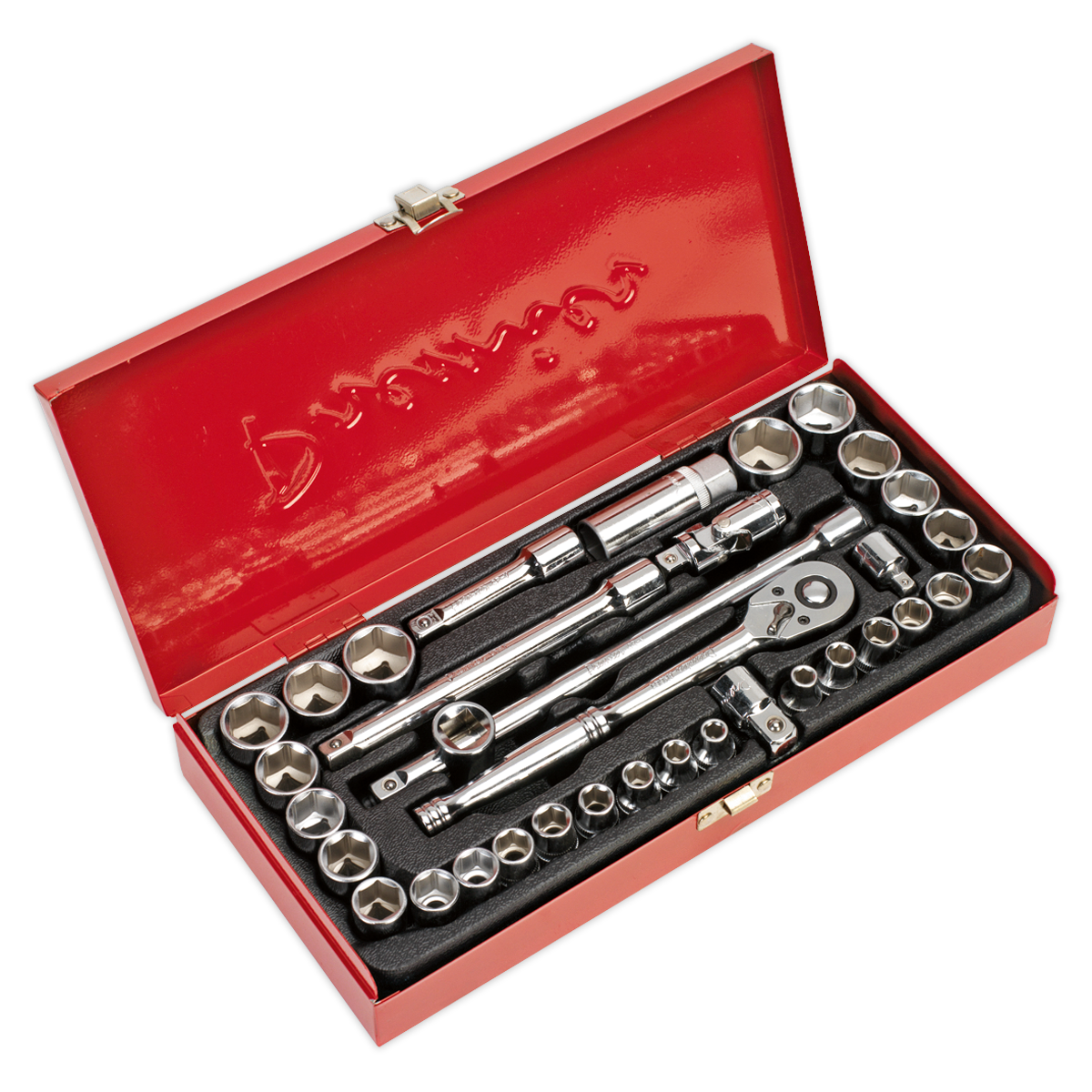 Socket Set 35pc 3/8"Sq Drive 6pt WallDrive® - Metric/Imperial - AK691 - Farming Parts