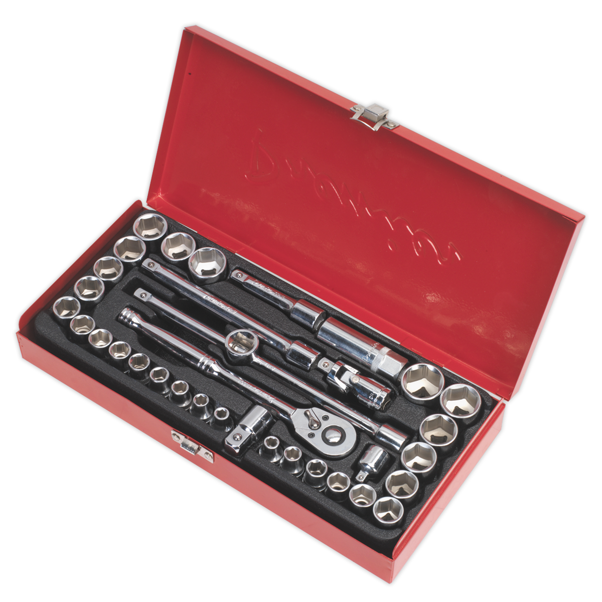 Socket Set 35pc 3/8"Sq Drive 6pt WallDrive® - Metric/Imperial - AK691 - Farming Parts