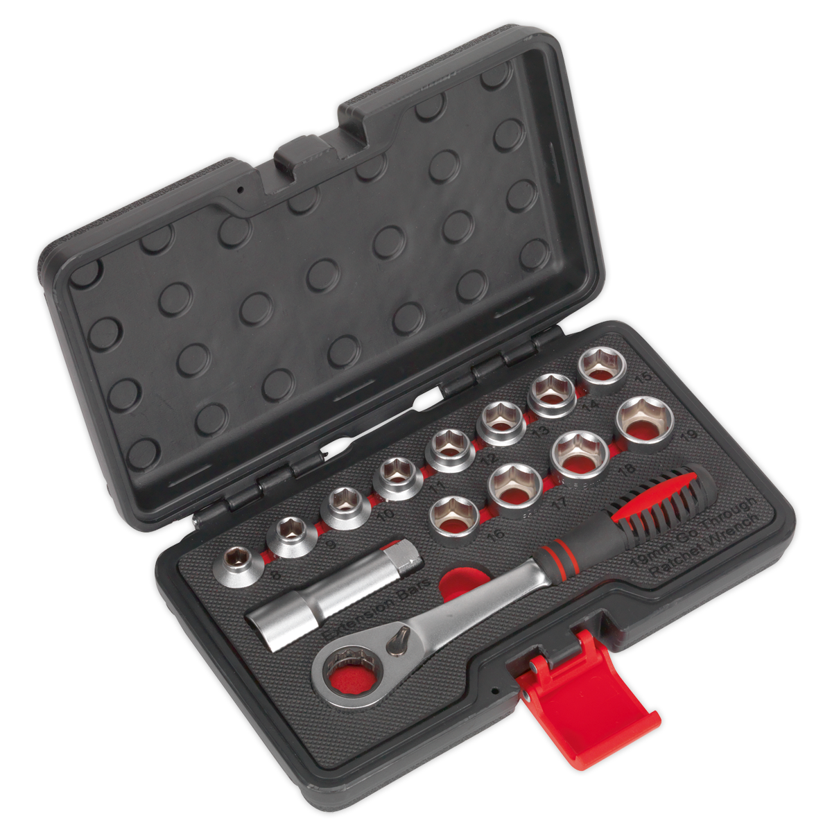 Socket Set 14pc Go-Through Low Profile WallDrive® Metric - AK6926 - Farming Parts