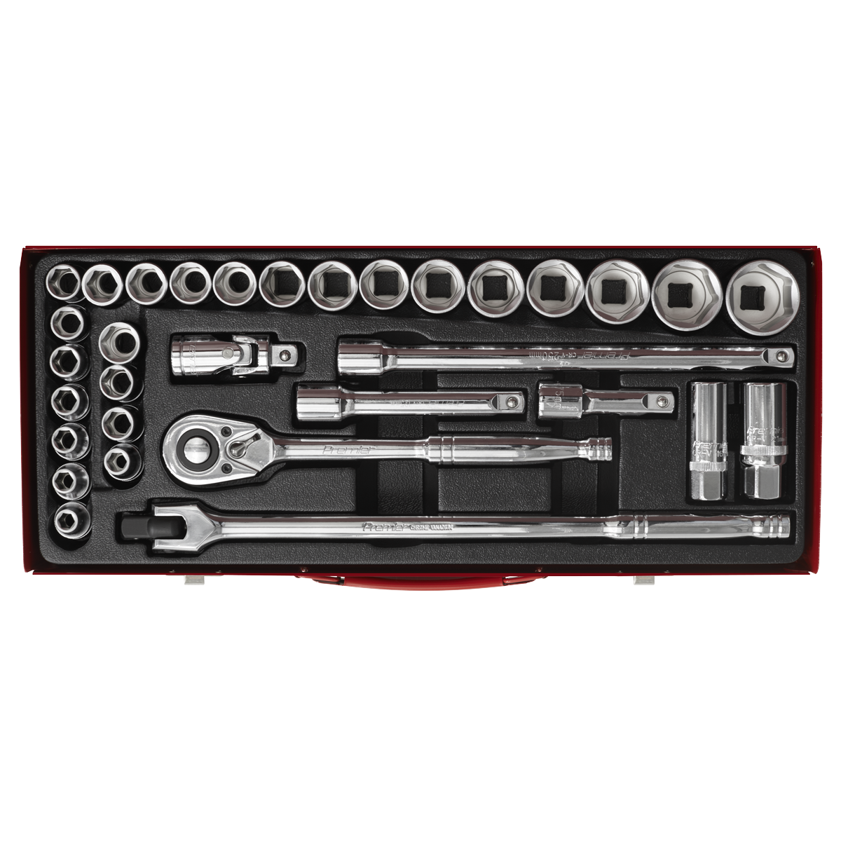 Socket Set 32pc 1/2"Sq Drive 6pt WallDrive® - Metric/Imperial - AK693 - Farming Parts