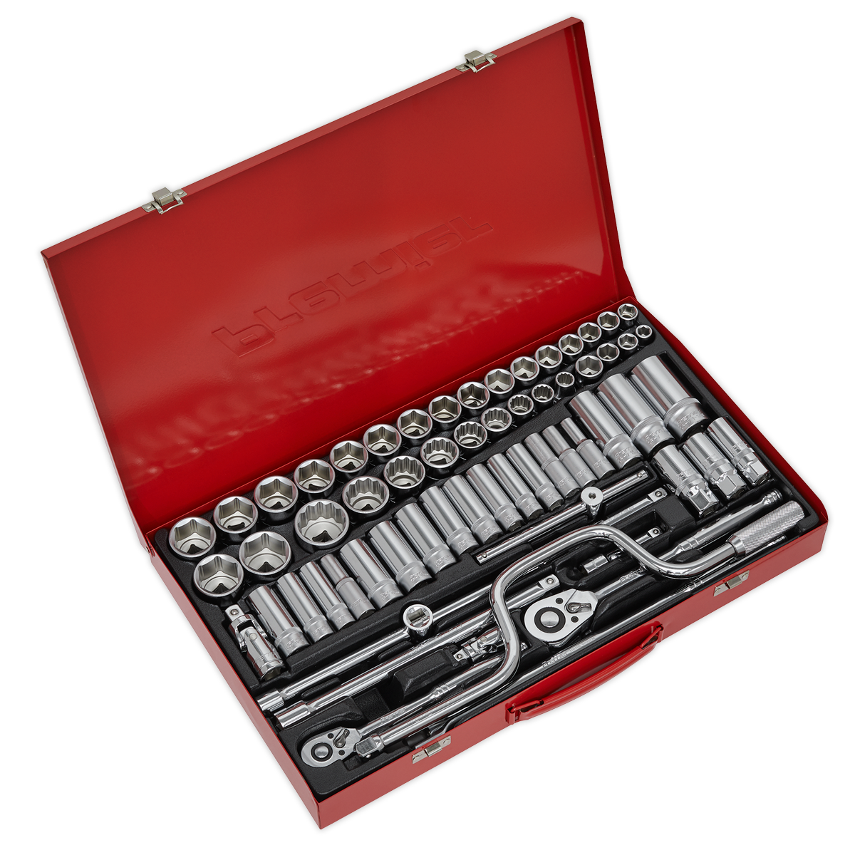 Socket Set 64pc 3/8" & 1/2"Sq Drive 6pt WallDrive® - Metric/Imperial - AK694 - Farming Parts