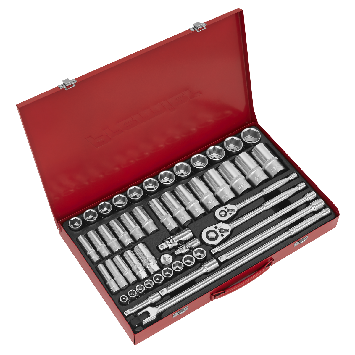 Socket Set 50pc 3/8" & 1/2"Sq Drive 6pt WallDrive® - Metric - AK6942 - Farming Parts