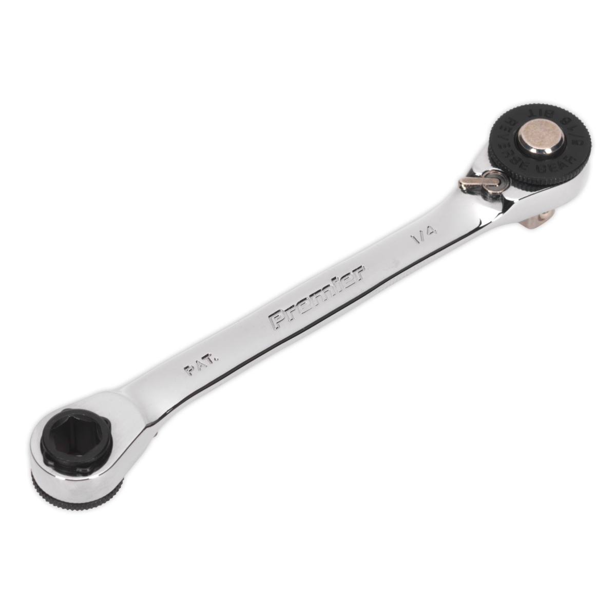 Ratchet Spanner 1/4"Hex x 5/16"Hex Drive with 1/4"Sq Drive Adaptor - AK6967 - Farming Parts