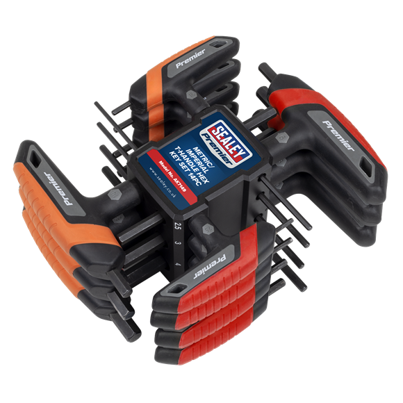Premier Metric/Imperial T-Handle Hex Key Set 14pc - SE-AK7149