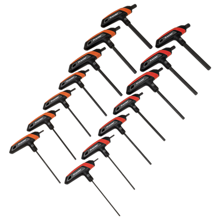 Sealey Premier Metric/Imperial T Handle Hex Key Set 14pc SE AK7149