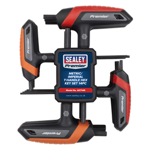 Premier Metric/Imperial T-Handle Hex Key Set 14pc - SE-AK7149
