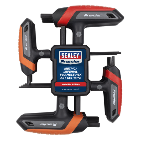 Premier Metric/Imperial T-Handle Hex Key Set 14pc - SE-AK7149