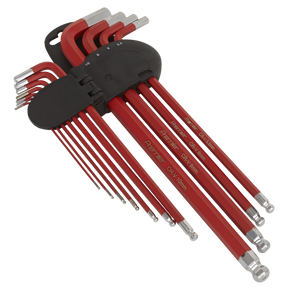Ball-End Hex Key Set 11pc Anti-Slip Extra-Long Metric - AK7164 - Farming Parts