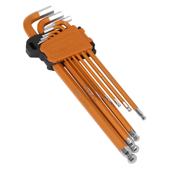 Sealey | Premier Imperial Extra-Long Ball-End Hex Key Set 9pc - AK7175