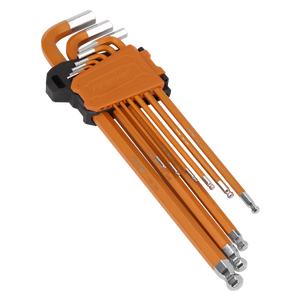 Sealey | Premier Imperial Extra-Long Ball-End Hex Key Set 9pc - AK7175