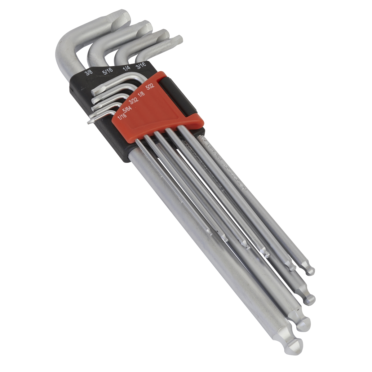 Ball-End Hex Key Set 9pc Extra-Long Lock-On™ Imperial - AK7181 - Farming Parts