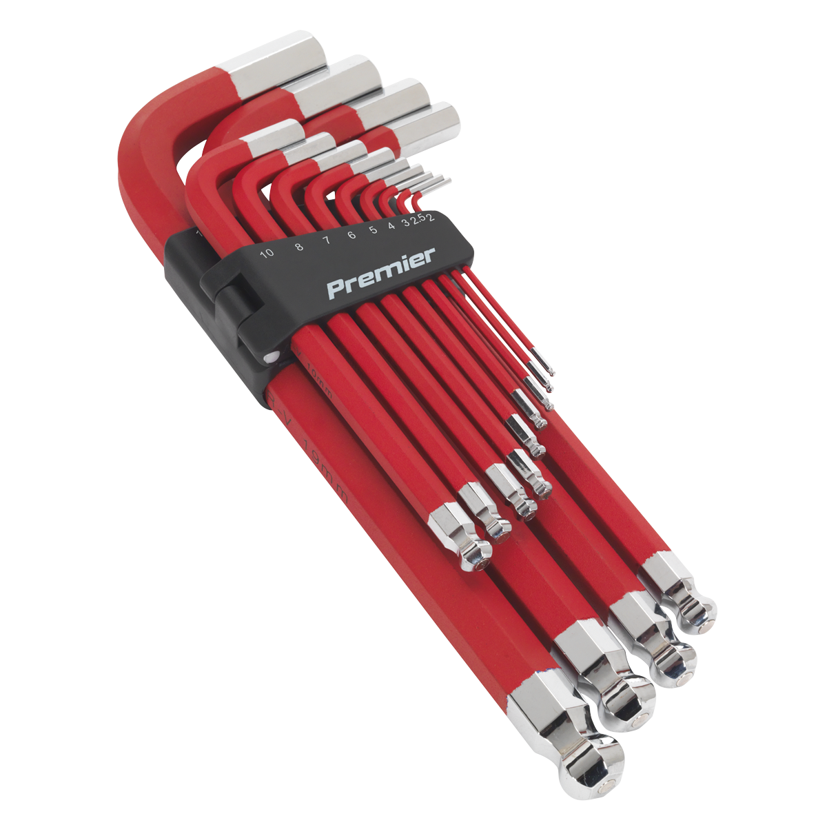 Jumbo Ball-End Hex Key Set 13pc Anti-Slip - Metric - AK7187 - Farming Parts