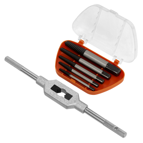 Screw Extractor Set with Wrench 6pc Helix Type - AK721 - Farming Parts