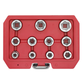 Bolt Extractor Socket Set 11pc 3/8"Sq Drive Metric - AK7281 - Farming Parts