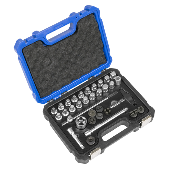 Master Oil Drain Plug Removal Kit 33pc - SE-AK758