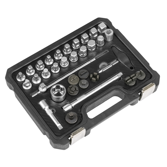 Master Oil Drain Plug Removal Kit 33pc - SE-AK758