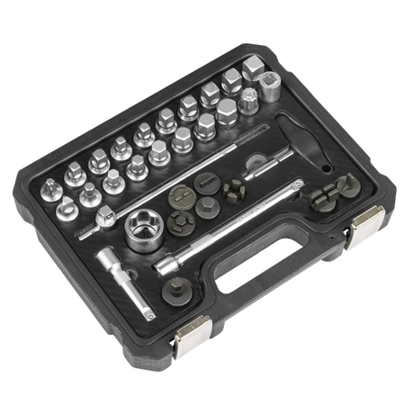 Sealey Master Oil Drain Plug Removal Kit 33pc SE AK758