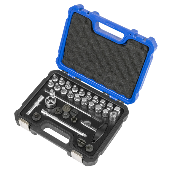 Master Oil Drain Plug Removal Kit 33pc - SE-AK758