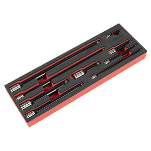 Premier Black Wobble/Rigid Extension Bar Set 1/4", 3/8" & 1/2"Sq Drive 9pc - Premier Black - SE-AK7693