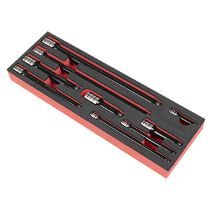 Premier Black Wobble/Rigid Extension Bar Set 1/4", 3/8" & 1/2"Sq Drive 9pc - Premier Black - SE-AK7693