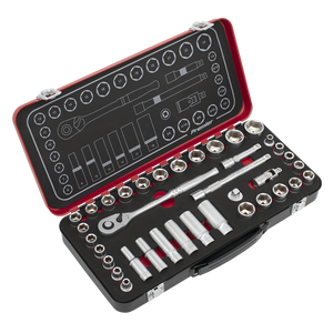 Sealey | Premier Platinum Metric/Imperial Socket Set 3/8"Sq Drive 37pc - AK7923