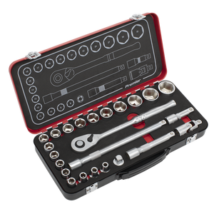 Sealey | Premier Platinum Socket Set 1/2"Sq Drive 24pc - AK7924