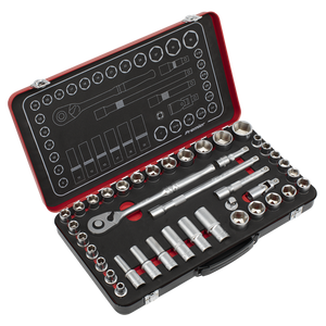 Sealey | Premier Platinum Metric/Imperial Socket Set 1/2"Sq Drive 40pc - AK7925