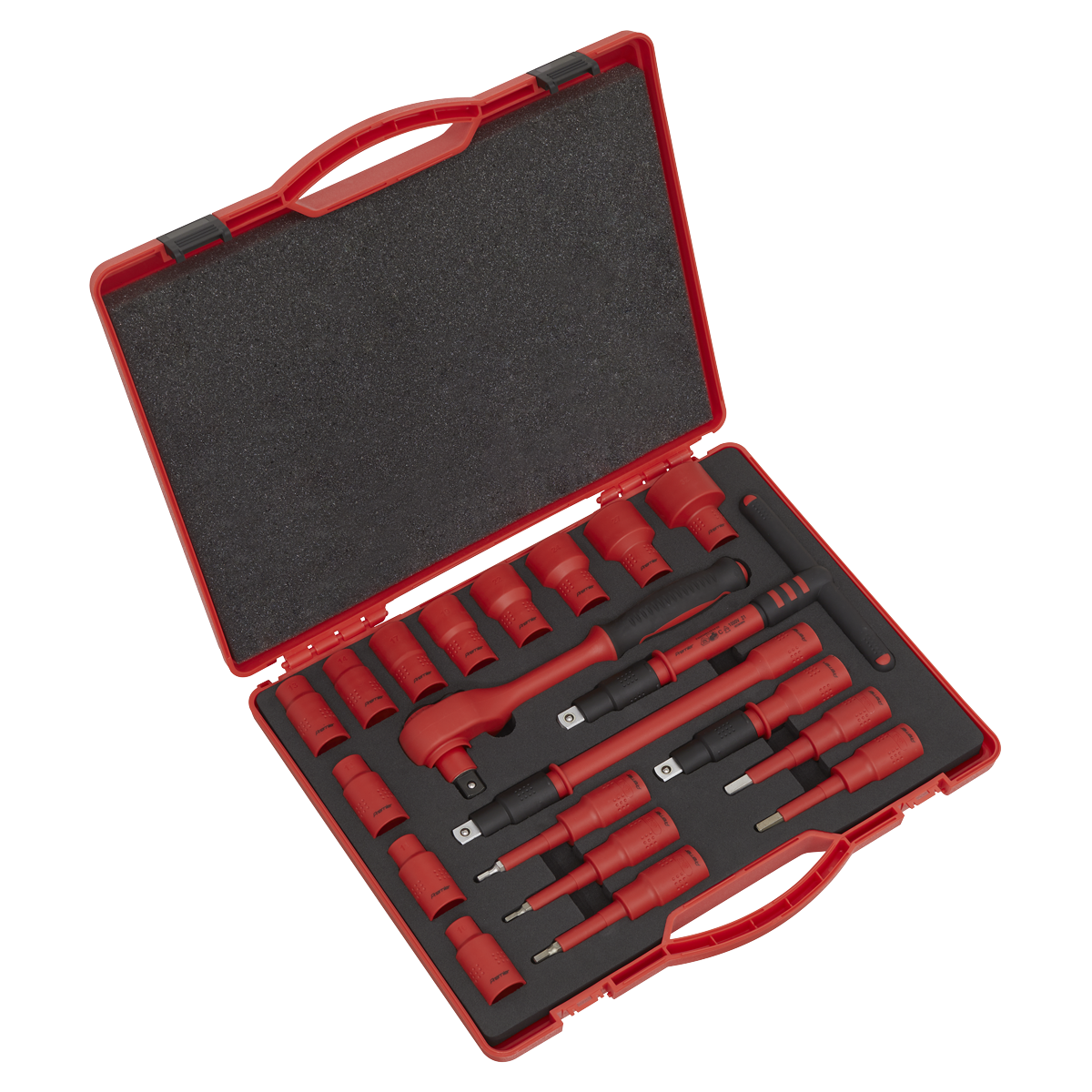 Insulated Socket Set 20pc 1/2"Sq Drive WallDrive® VDE Approved - AK7941 - Farming Parts