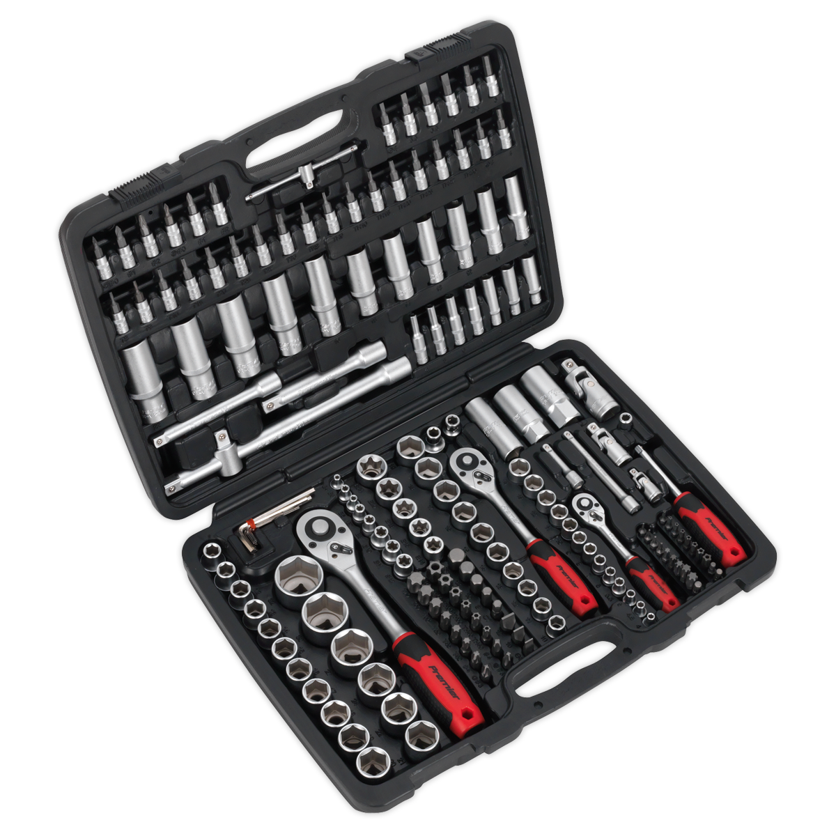 Socket Set 172pc 1/4", 3/8" & 1/2"Sq Drive 6pt WallDrive® Metric - AK7955EU - Farming Parts