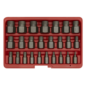 Multi-Spline Screw Extractor Set 25pc - AK8182 - Farming Parts