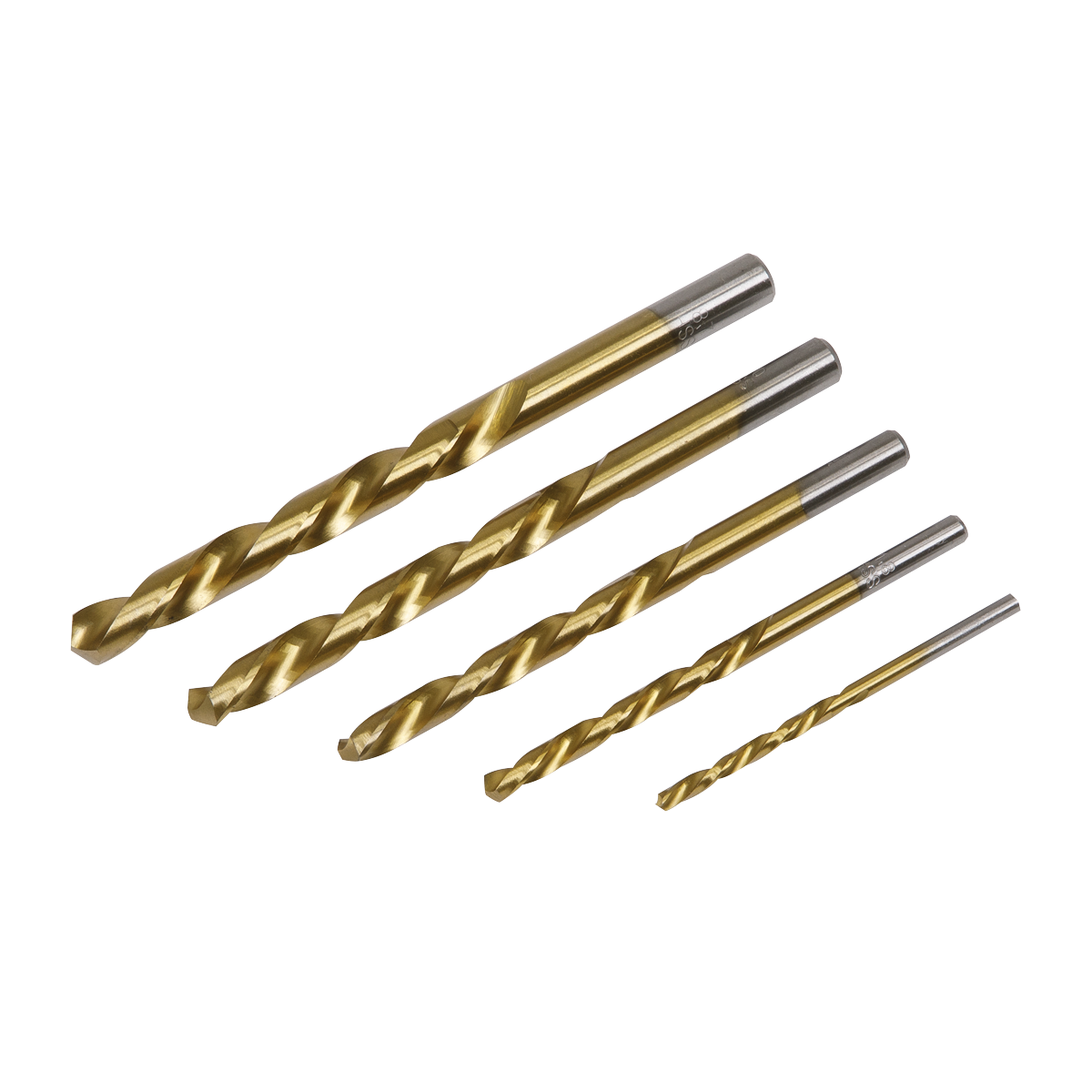 Left-Hand Spiral Drill Bit Set 5pc - AK8189 - Farming Parts