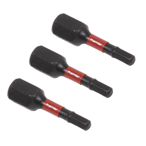 Hex 3mm Impact Power Tool Bits 25mm - 3pc - AK8211 - Farming Parts