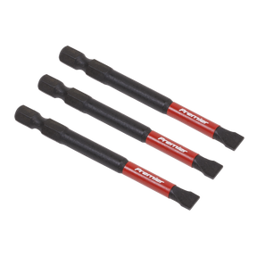 Slotted 6.5mm Impact Power Tool Bits 75mm - 3pc - AK8253 - Farming Parts