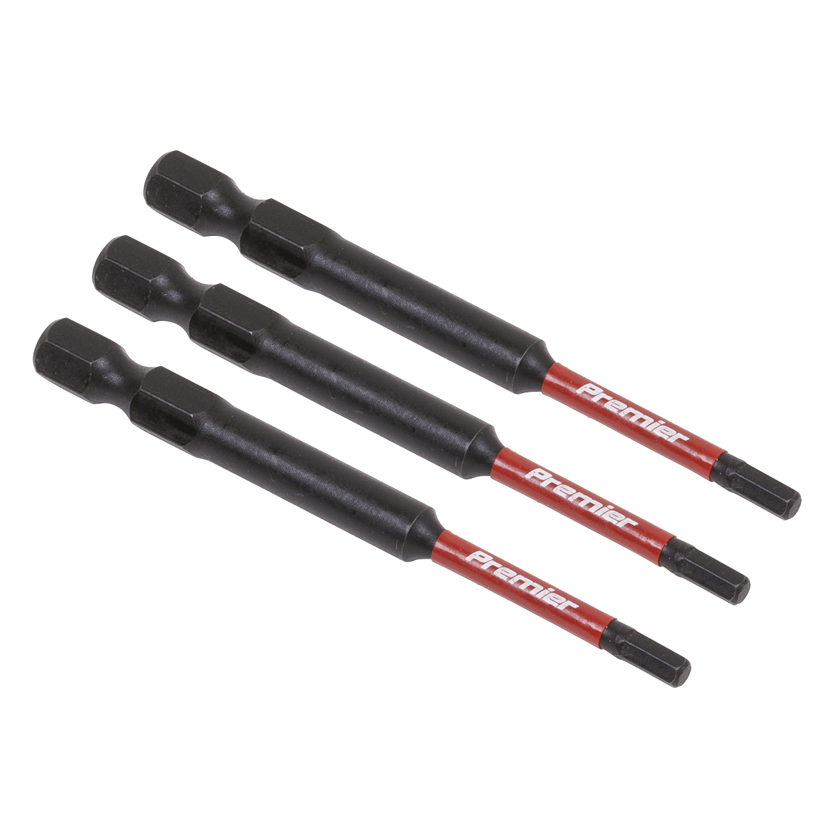 Hex 3mm Impact Power Tool Bits 75mm - 3pc - AK8261 - Farming Parts