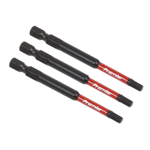 Hex 4mm Impact Power Tool Bits 75mm - 3pc - AK8262 - Farming Parts