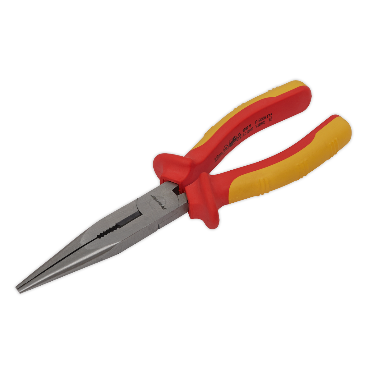 Long Nose Pliers 200mm VDE Approved - AK83457 - Farming Parts